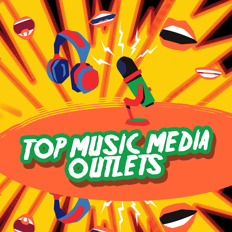 Music media, blogs, magazines, and digital publications for music reviews and features.
