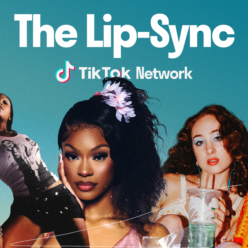 Teal cover reading 'The Lip-Sync TikTok Network' with three stylised creators photographed against a gradient backdrop