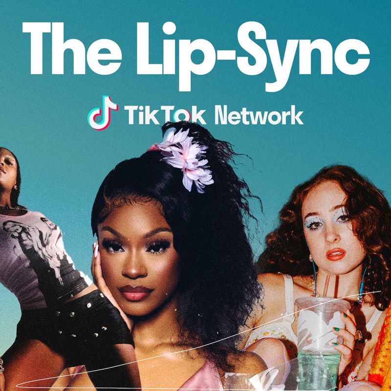 Teal cover reading 'The Lip-Sync TikTok Network' with three stylised creators photographed against a gradient backdrop